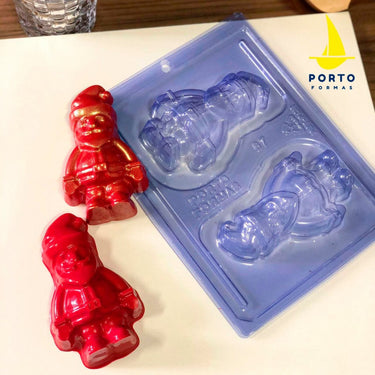 Forma Para Chocolate - Forma De Chocolate Especial 3 Partes - Pai Natal – PF87